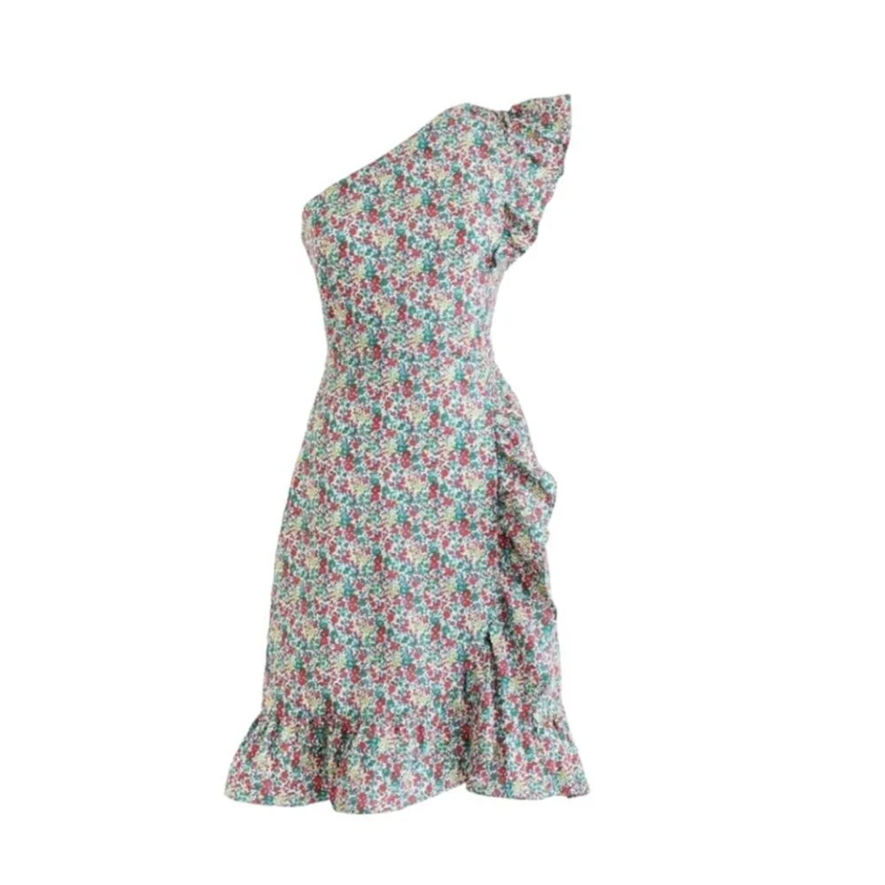 J. Crew x Liberty Print Georgina Ruffled Floral Dress Women's Sz 14